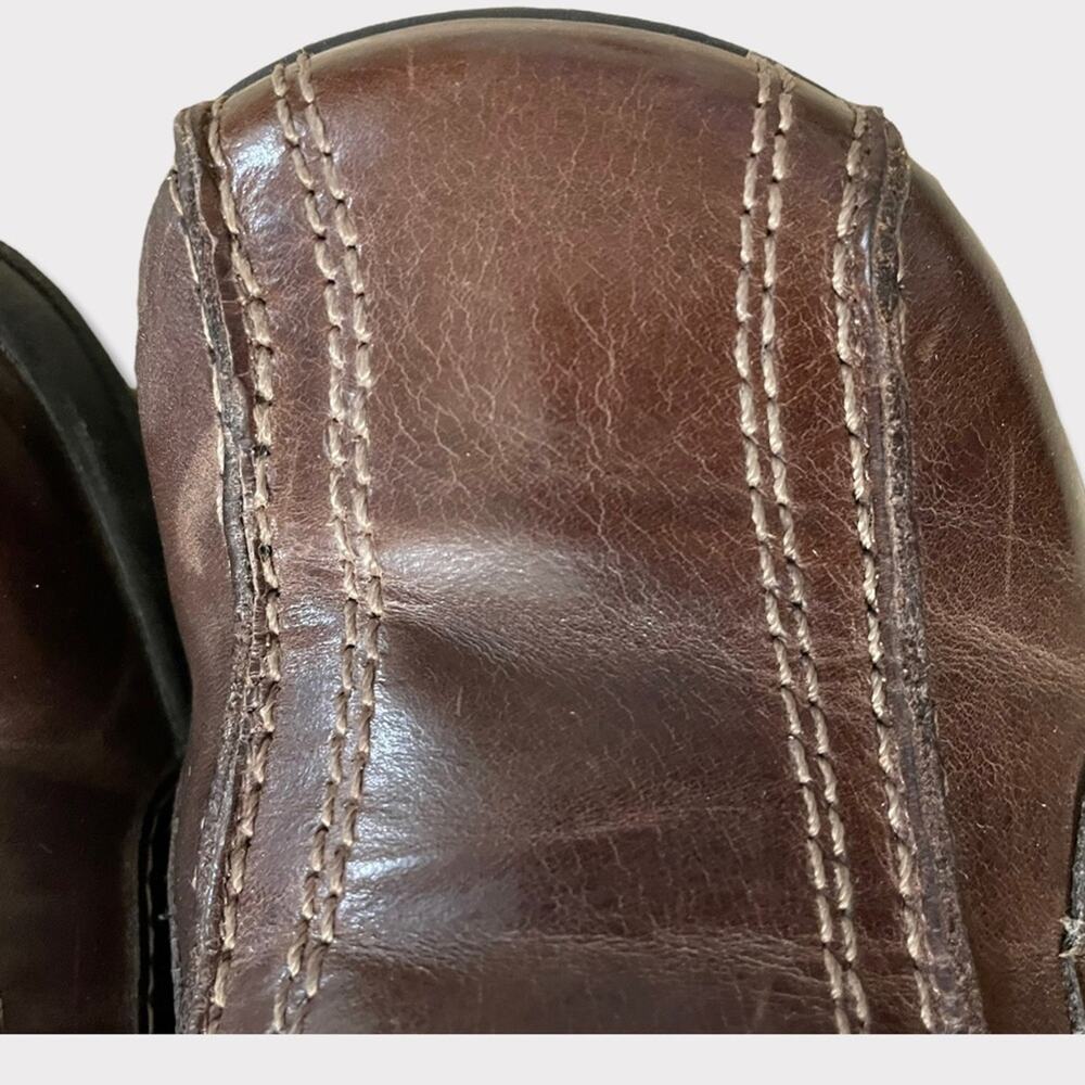 Aldo Women's Wedge Brown Frinuma Booties Size 9 - Picture 9 of 10